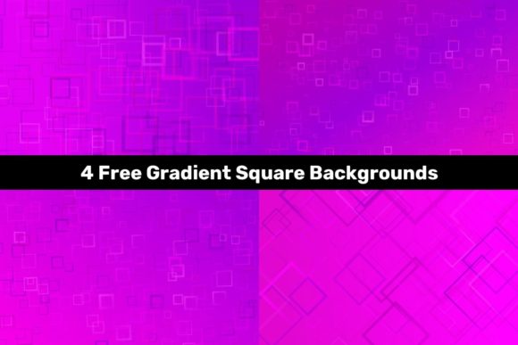 4 Free Gradient Square Backgrounds: Elevate Your Visuals