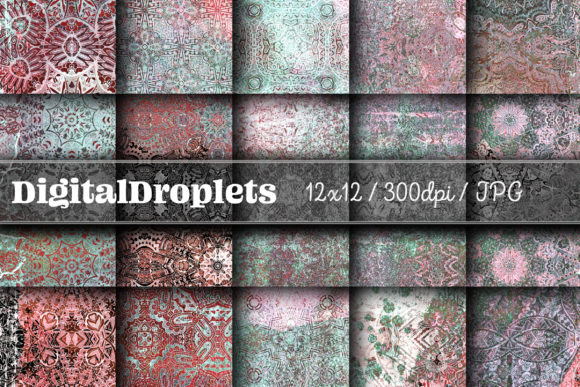 Boho Geom Papers Vol. 125 | A Collection of Ethereal Textures