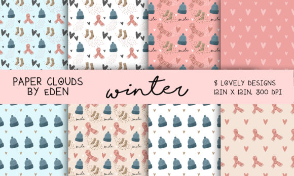 Christmas Winter Digital Paper Bundle: Your Go-To Design Asset