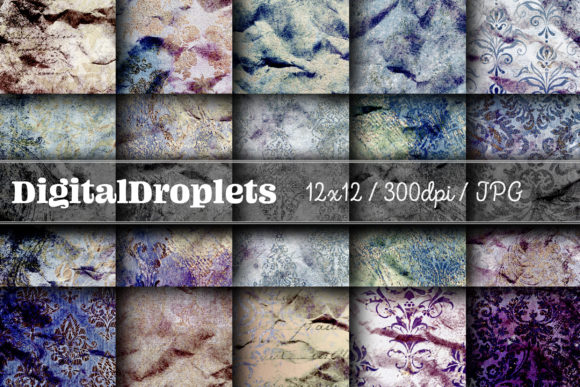 Golden Damask Dust Vol. 23: A Vintage Paper Collection