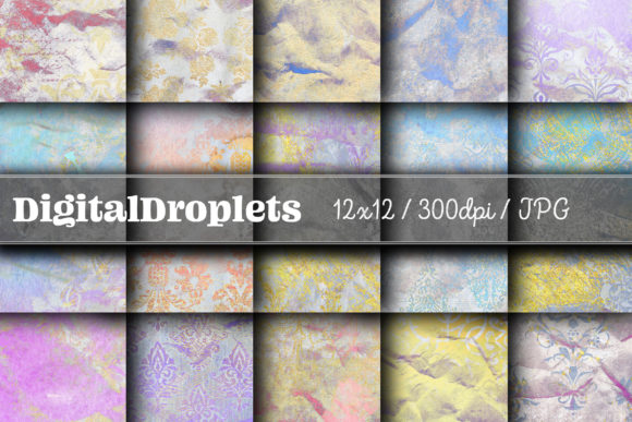 Golden Damask Dust Vol. 31: Vintage Texture for Modern Design