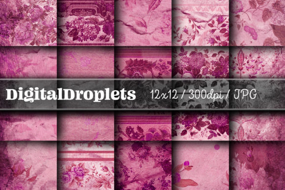 Journaled Flowers Vol. 9: Vintage Paper Textures for Your Projects