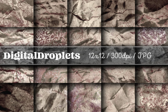 Olden Damask Paper Vol. 13: Vintage Texture for Modern Design