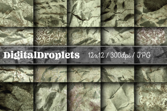 Olden Damask Paper Vol. 14: Vintage Textures for Modern Design